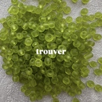【20g】4ｍｍ ガラスシードビーズ　艶消し　マットビーズ　グリーン