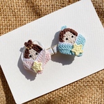 ♡オーダー♡ 織姫と彦星のベビーヘアアクセサリー　　キッズ　ベビー　　ベビーヘアクリップ　ヘアピン　ヘアゴム　織姫　彦星　七夕　夏