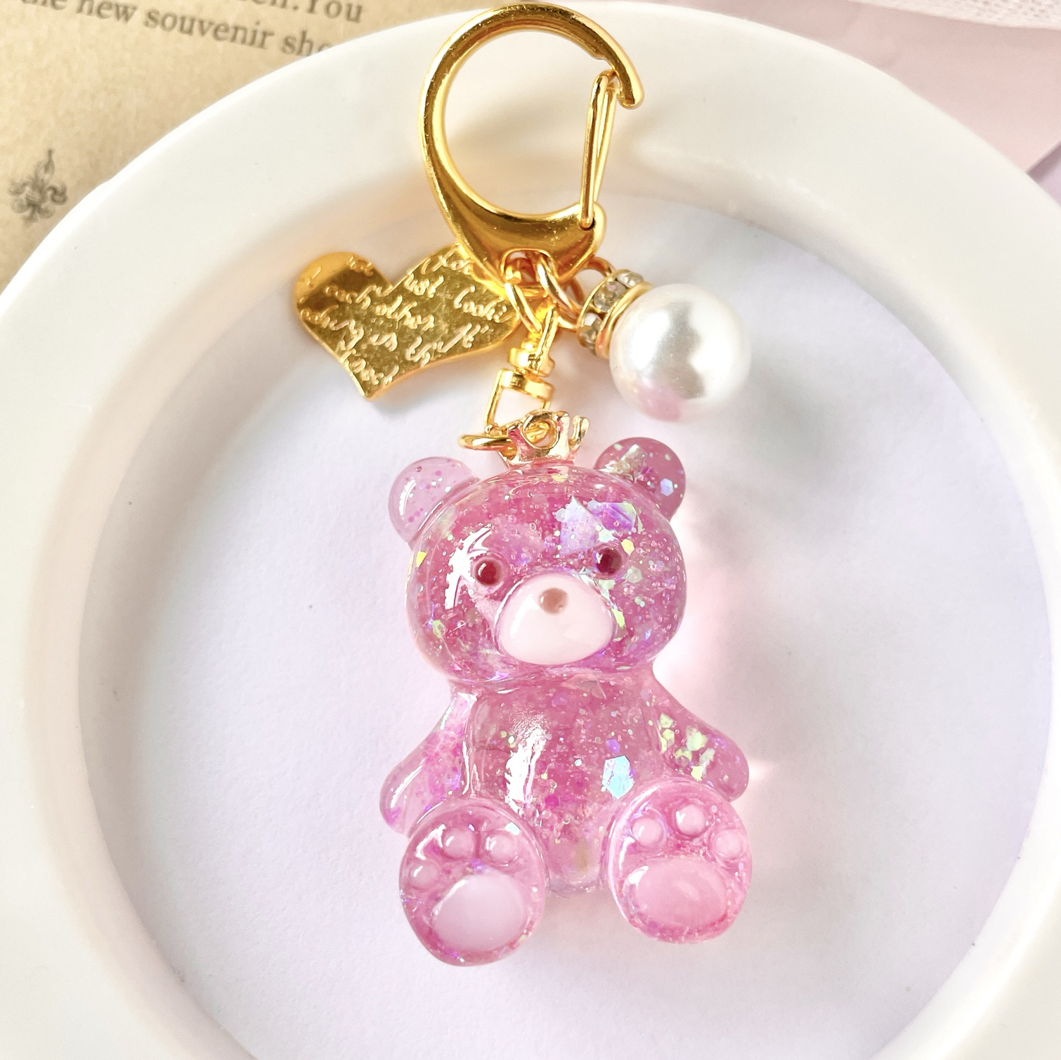 レジン キーホルダー ミニチュアスイーツ♡チョコレートボックスの