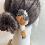しっぽがゆらゆら揺れるねこちゃんヘアコーム(M37)