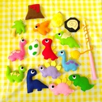 人気♪フェルト恐竜さん釣りセット