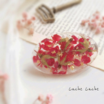 ②antique  pressed flower ヘアゴムor  バレッタ