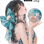 original sticker « no.8858 »     //     人物ステッカー オリジナルステッカー オリジナル人物ステッカー ステッカー cotton melody
