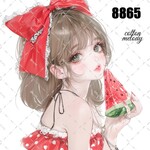 original sticker « no.8865 »     //     人物ステッカー オリジナルステッカー オリジナル人物ステッカー ステッカー cotton melody