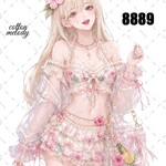 original sticker « no.8889 »     //     人物ステッカー オリジナルステッカー オリジナル人物ステッカー ステッカー cotton melody