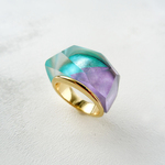 Oriental ring［Hydrangea］／色箔リング
