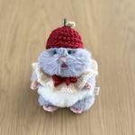 [ 受注製作 ] はむにぎり “りんご帽子と付け襟 “