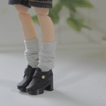 【1/6サイズ】【ヒール】monk strap shoes （ブラック）