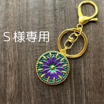 Ｓ様専用　ガラスボタンのバッグチャーム
