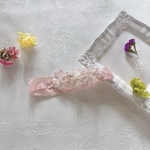 再販2ベビーヘアバンド🌼パールつきレースフラワーのヘアバンド🌼