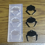 クレーンゲームのアーム(平面) シリコン型 ピアスにも◎ 空洞シーリングスタンプ持ち手に入るサイズ 