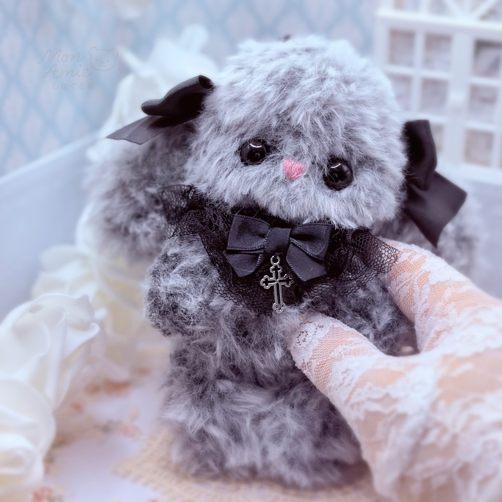 SOLD OUT】あみぐるみ くまさん スチームパンク風 - Mon Amie'S
