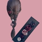 【現品販売】ミニ薔薇ヘアクリップランダムセット