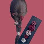 【現品販売】ミニ薔薇ヘアクリップランダムセット