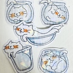 New！液体化ニコきらきらフレークシール