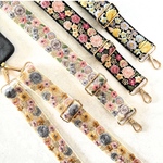 インド刺繍リボン スマホショルダー ショルダーストラップ ショルダーベルト 太め full bloom