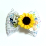ひまわり🌻チュールリボンバレッタ🌻犬用NO.1196