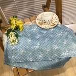 ⭐️本日のお買得⭐️40×50⭐️40×60単品❤️【再2】6年間長持ち丈夫な小学校机サイズ給食ランチョンマット(マカロン)ブルー系⭐️巾着オプション