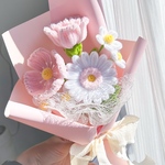 【花屋のモールフラワー】ピンクブーケ💐