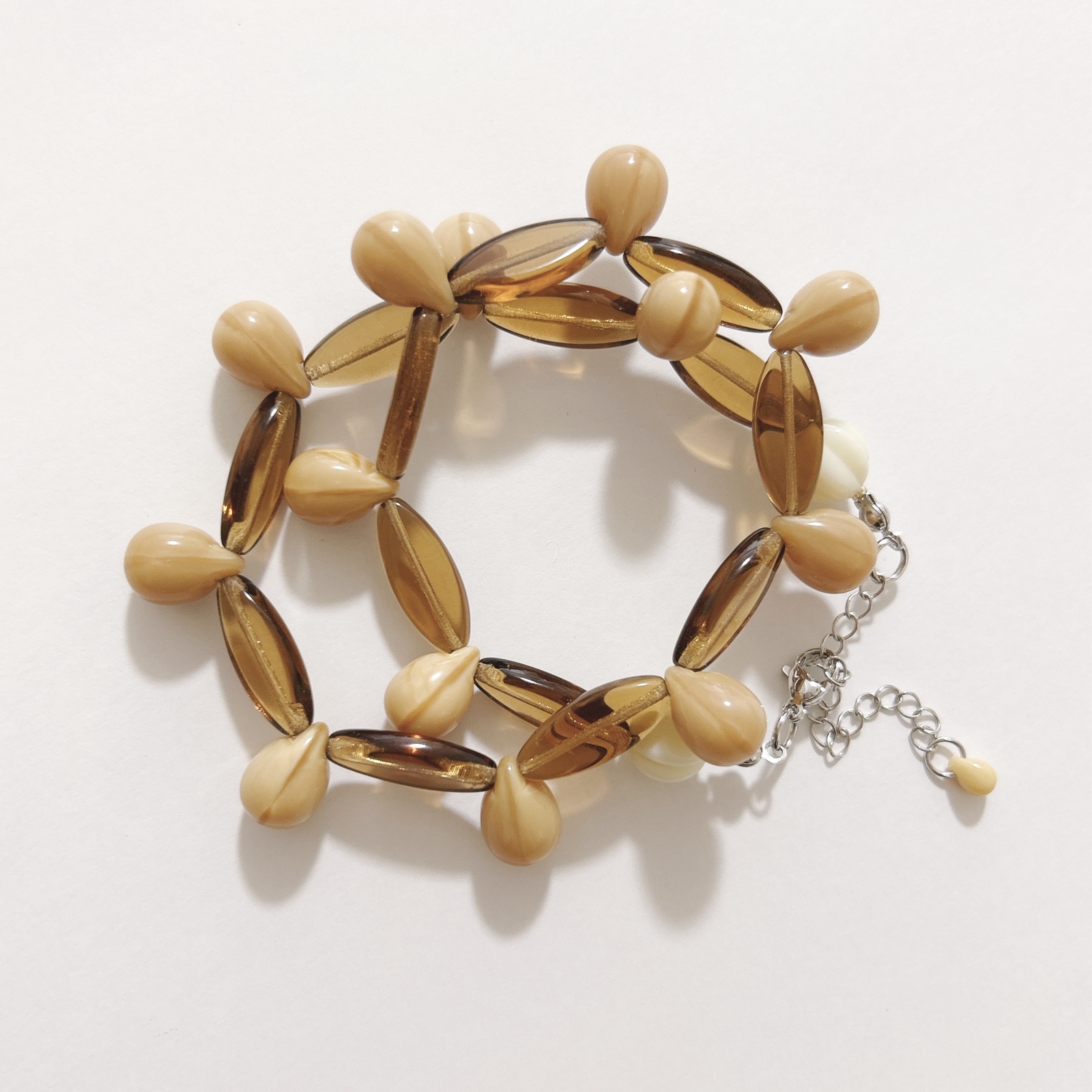 no.585／a'moureveビーズアクセサリー ハンドメイド 古着 韓国 - 𝔸