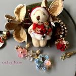 saly☆2wayサンタくまさん☆イヤホンジャック&ストラップ