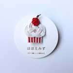 赤色チェリーカップケーキブローチ