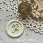 【♟️original head】 あさがお❉  |シーリングスタンプヘッド | 2.2cm  |  ラッピング