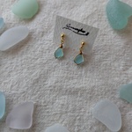 ブルーシーグラスピアス〜minamo