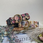 〈No.208〉オーダー首輪/刺繍リボン/首輪/リード/ハーネス/ハーフチョーク/ショルダーリード/ペットグッズ/