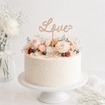 【送料込】　Love ケーキトッパー ウェディング　バレンタイン　結婚式　誕生日　バースデー　ハーフバースデー　