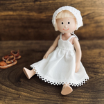 マドレーヌちゃん/ニコルちゃんサイズ　ドール服2点セット　キャミワンピース　バブーシュカ