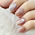 【 New 】Lilac Drop｜ネイルチップ　マグネットネイル　ブライダル　シンプル　上品　紫陽花　梅雨　ウェディング　前撮り　お呼ばれ　結婚式　ブライダルネイル　花嫁　紫　うるうる　透明感