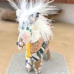 パッチワークのミニ馬さんぬいぐるみ