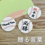 ⚾️贈る言葉シール  〜 野球　硬式　