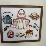 kitchen🍳クロスステッチ刺繍額