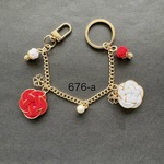 水引アクセサリー　キーホルダー　紅白梅　Type-a No.676a、b