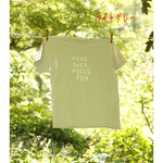 ＊人用＊～手書き 首ったけ Tシャツ～＊ ”HEAD OVER HEELS FOR～”　ライトグレー