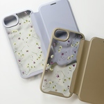 【かすみ草とアリッサム】　スマホケース　押し花スマホケース　iphone17 16 15 12 スマホリング　ソフトケース　手帳型ケース　全機種対応　かすみ草　アリッサム 人気　大人　上品　ギフト