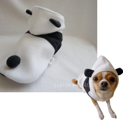 犬服☆わんこ服☆ハンドメイド☆モコモコパンダタンク&バックオープン Amazon.co.jp: 犬 服 背中開き、ペット用の服、犬服 犬の服 春