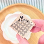 【のんのんのチェックなコーナーはんこ　ラバースタンプ】