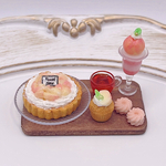  ☆ 🍑桃スイーツセット🍑ミニチュアスイーツ　ミニチュアフード　
