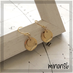 ダブルサークルピアス small