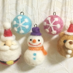 羊毛♡優しいクリスマスオーナメント♡
