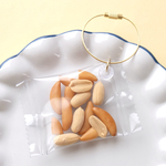 大きめ 袋入り 柿ピーのキーホルダー