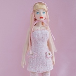 Pastel Tweed Collection（パステル ツイード コレクション）　★Bear Top & Shorts Style（ベアトップ&ショートパンツ）/Blush Pink（ピンク）