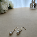 結婚式参列にも｜ひかえめ上品パールピアス｜イヤリング変更可能｜ゴールド 上品 パール