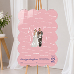 アクリル結婚証明書｜お好きな形＆カラーで｜ゲスト参加型｜ウェルカムスペース｜結婚式　#02