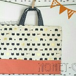 少量再入荷！【再10販】みずたまネコちゃんとミカン色のレッスンバッグ♪