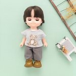 【２点セット】トレーナーズボンセット（ミントTチェックズボン）メルちゃんソランちゃん