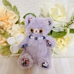 konatchi様ご予約品＊リバティねこチャーム【ラピスラズリ】